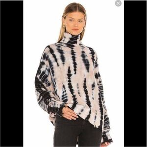 Young Fabulous & Broke Cameron Tie Dye Sweater Turtleneck Sz M/L